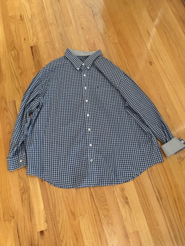 Izod Dress Shirt Long Sleeve Button Up Men’s Size 4XL