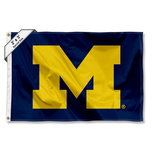 Michigan Team University Wolverines 2'x3' Flag - 第 1/5 張圖片