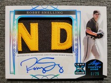 2022 Leaf Trinity XRC Robby Snelling Auto Patch 6/25! Florida Marlins Prospect!