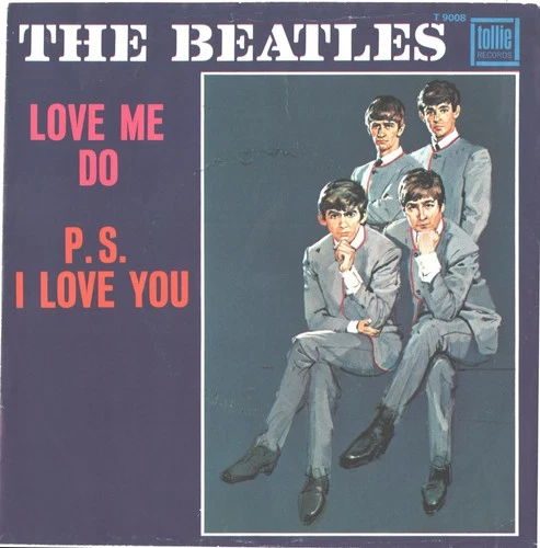 BEATLES--PICTURE SLEEVE + 45--(LOVE ME DO)--PS--PIC-SLV