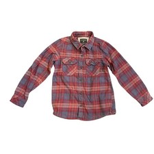 Quiksilver youth Boy Plaid Flannel Long Sleeve Size 7 Kidscore