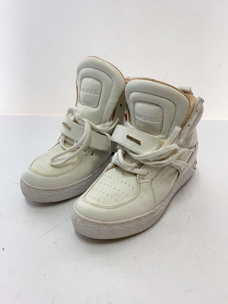 US7.5 DIESEL high-cut sneakers WHT Y00879 thumbnail 2