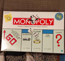 Sealed Parker Brothers Monopoly 65th Anniversary Trading Board Game Vintage