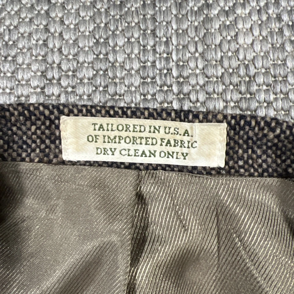 Harris 粗花呢经典西装外套男式 46S 肘贴口袋复古 Orvis 运动夹克 — 第 3/4 张图片