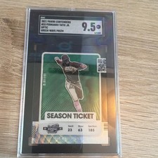 Panini 2021 Contenders Optic Green Wave Prizm Fernando Tatis Jr. SGC 9.5 #33
