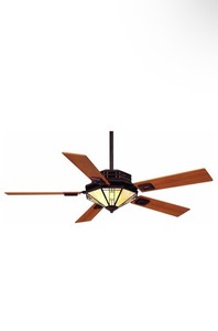 50” bronze Casablanca “mission” Ceiling Fan W/ Remote And Light.