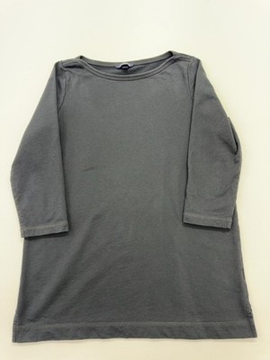 Lands End Jungen anthrazitgrau Basic Langarmshirt Größe M 10-12
