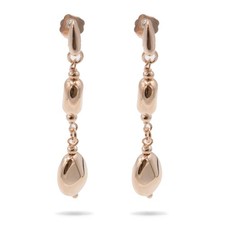 Rose Gold Earrings 18ct Gold Ear Rings Ladies Jewellery Nickel Free Bronzallure