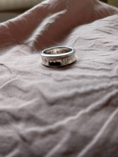 Anello Tiffany & Co. 1837 in argento sterling misura N 