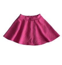 Girls Pink Skirt Skirt Size 7 Floral Texture Built in Shorts Excellent Condition