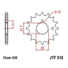 16 TOOTH SPROCKET STEP 630