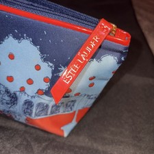 Estee Lauder Make Up Bag Woman Lion Apple Trees Blue Red 9  by 7  