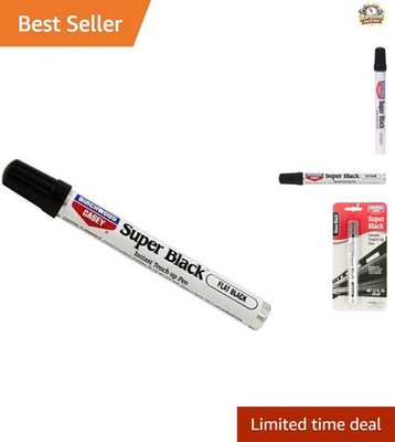 Convenient Flat Black Touch-Up Marker - Fast-Drying, Ideal for Outdoor Gear