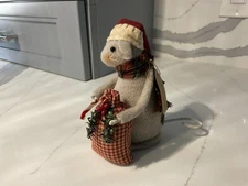 Primitive Christmas Santa Mouse Caroling Folk Art