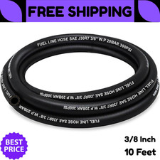 10 Feet Nbr Fuel Line Hose Black Nylon Steel Oil Gas Fuel Line Hose 38 Inch