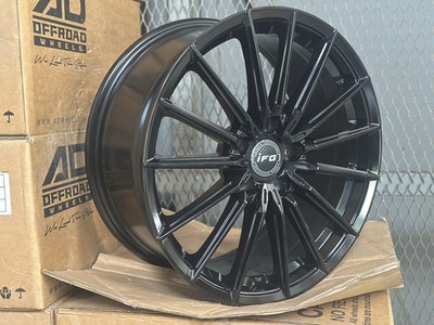 New 18x8 ET40 AD WHEEL IFG54 Black (4 Wheel) 5x114.3 fit Honda Toyota Mazda