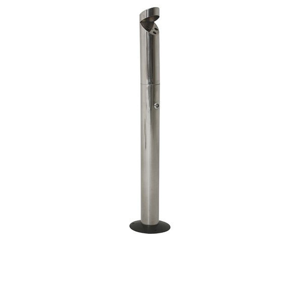 GenWare Ashtray Bin Stainless Steel Floor-Mounted St/St Smokers Pole 92cm
