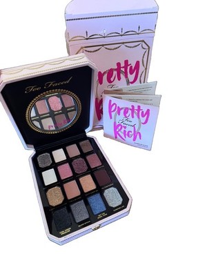 Too Faced Pretty Rich Diamond Light Eyeshadow Palette 16 Shades New Discontinued