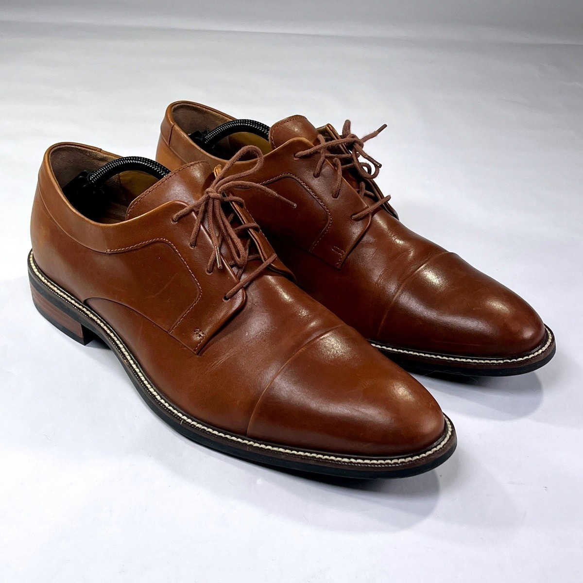 Cole Haan Warren Dress Shoes Mens 12 British Tan Leather 