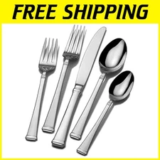 Harmony 65-Piece Flatware Set for 12, 18/10 Stainl