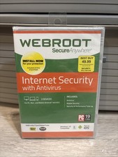 WEBROOT Secure Anywhere Internet Security Plus 3 Devices Antivirus Mobile PC Mac
