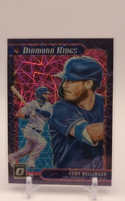 2021 Panini Donruss Optic - Diamond Kings Cody Bellinger #26 Pink Velocity Prizm