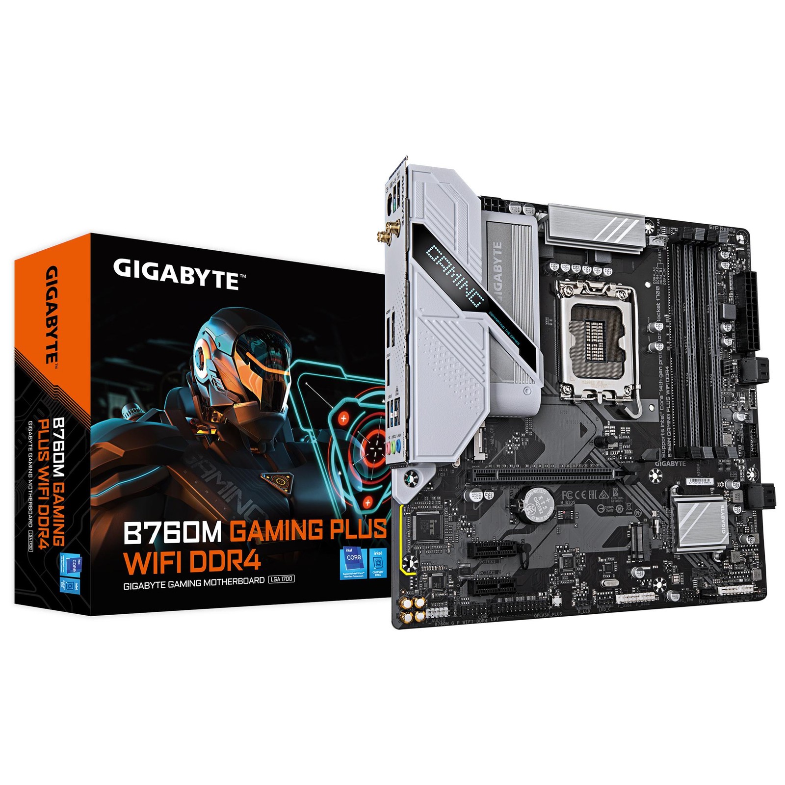 GIGABYTE B760M GAMING PLUS WIFI DDR4 Motherboard - Supports 14th Gen. Intel