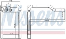 Wärmetauscher Innenraumheizung NISSENS 707324 für KIA PICANTO 2 TA Fuel LPG
