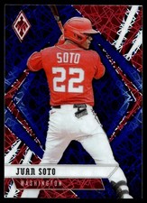 2021 Panini Phoenix Purple Velocity Juan Soto Washington Nationals #25