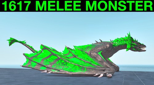 TOP STATS 1617m Monster Poison Wyvern Ark Survival Ascended ASA PVE - Foto 1 di 3