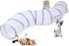 Sheldamy Cat Tunnel, S-2-Way Tunnels S-2 Way, Way White  Grey