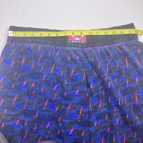 VTG 90's BUFFALO BILLS AOP Lighting Lounge Pants Blue Red Size XLGame Day Gear - Picture 11 of 12
