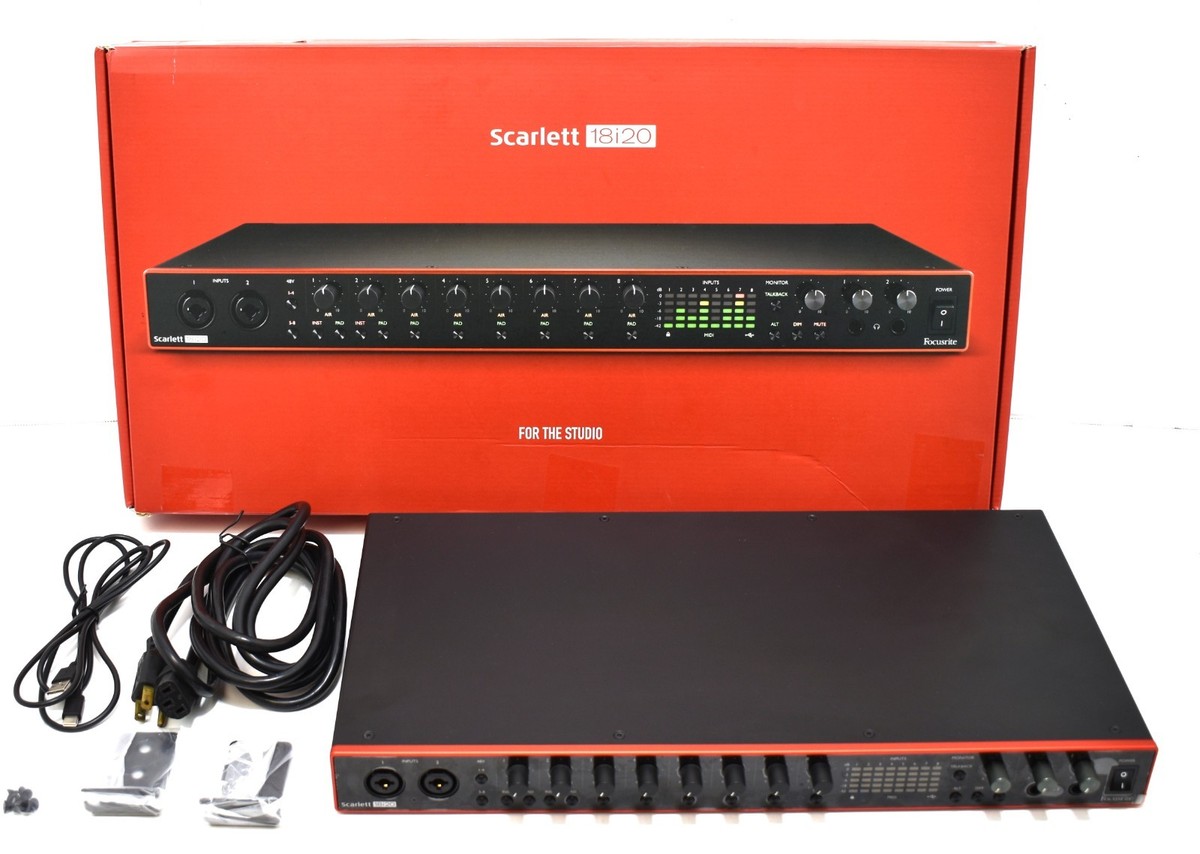 Focusrite Scarlett 18i20 (gen3) 保証付き Focusrite SCARLETT-18I20-3G 3rd Gen. USB Audio Recording Interface