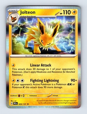 Jolteon - Prismatic Evolutions 029/131 - Holo Rare - NM - Pokémon TCG