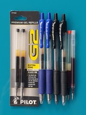 Lot Pilot G2 Pens Refills Black Red Blue 0.5mm Gel Japan