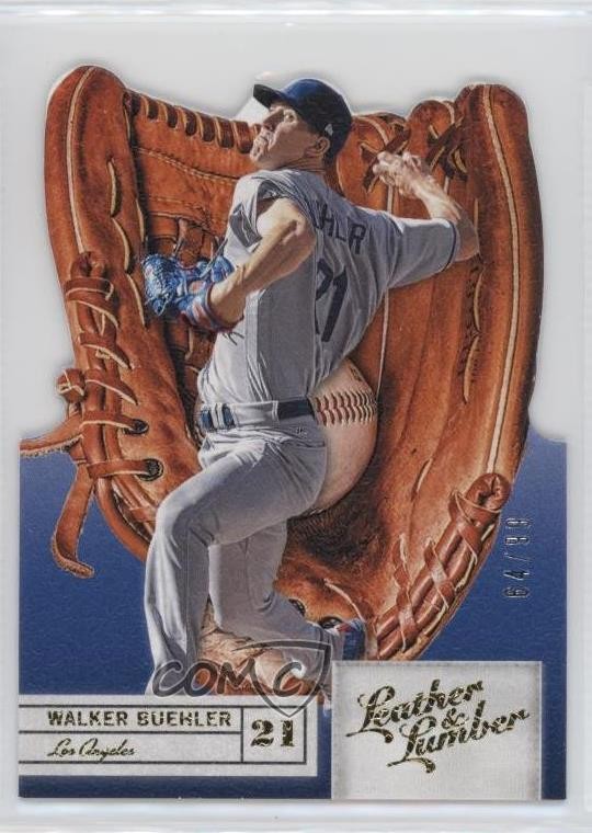 2019 Panini Leather & Lumber Gloves Die-Cut Gold 64/99 Walker Buehler #44 uk2