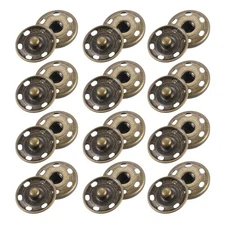 50 Sets Sewing Snap Buttons, Press Buttons Snap Fasteners 25mm, Bronze