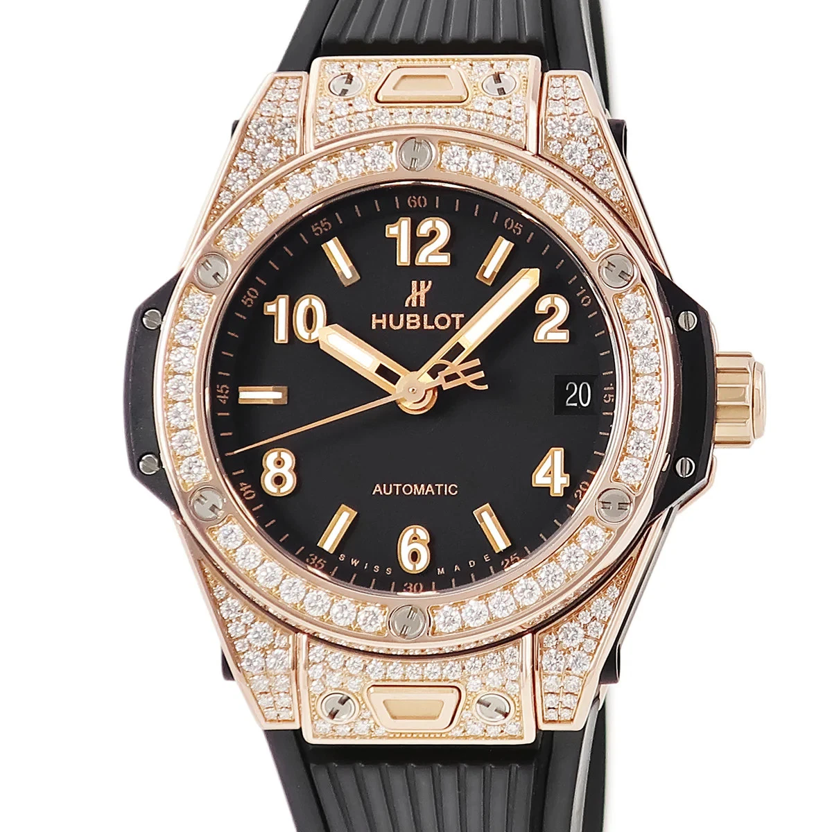 Hublot — Hublot Big Bang 465.OX.1180.RX.1604 Titanium Rubber Diamond 39mm #HDW098