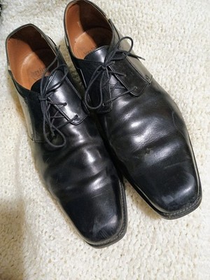  Size 13M Black Leather Dress Shoes By John Henry Pre-owned Minimal Wear
