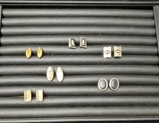Vintage Cufflink Lot 6 Pairs Mixed Styles Gol...