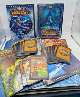 WoW Wrath Lich King Collector's Edition PC 2008 Near Complete Sealed