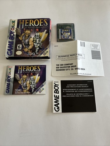 Heroes of Might and Magic (Nintendo Game Boy Color) Authentic, Complete-See Pics