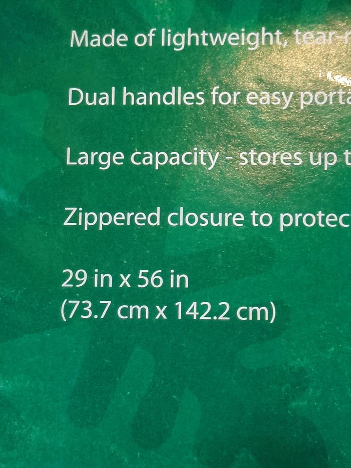 Whitmor рождественская елка сумка для хранения большой 29 «X 56» X 30» красный новый - Изображение 2 из 2