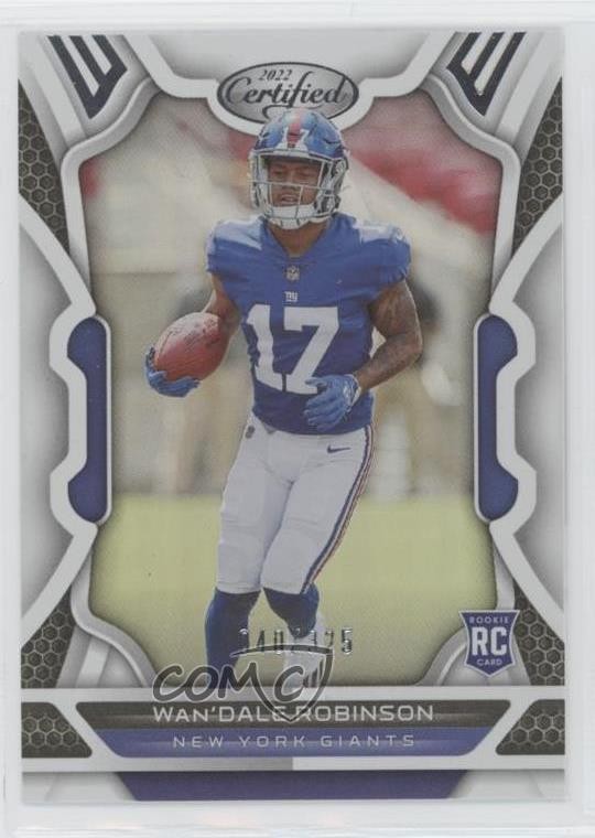 2022 Certified Rookies Mirror 40/325 Wan'Dale Robinson #137 Rookie RC 0v39