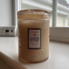 Image of Voluspa Jasmine Midnight Blooms Coconut Wax Candle, 156g, 10cm Diameter. RRP £29