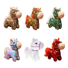 Kids Educational Sequined Companion Toy For Desk Decors Lovely Doll