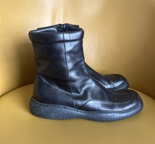 Vintage 90s Avant Garde Chunky Sole Leather Boots EU 39 US 9 Goth Euro Danielo