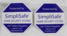 2 - SimpliSafe Home Security System Classic Yard Sign 1st GEN NEW FREE SHIP