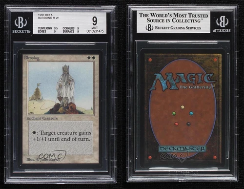 Magic: The Gathering 1993 - edición limitada Beta Blessing BGS 9 como nuevo 0i5y - Imagen 3 de 3