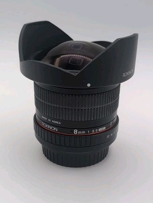 Rokinon 8mm Fisheye CS for EOS Canon EF f/3.5, Excellent